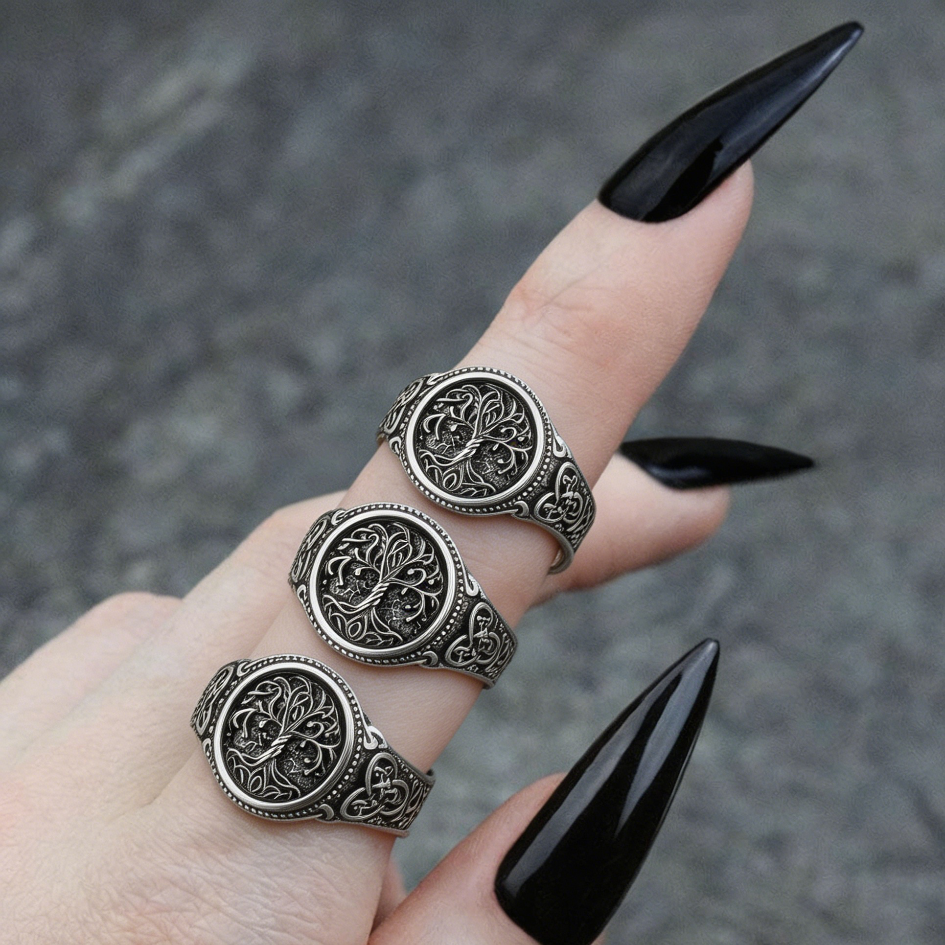 ETERNAL ARBOR . Celtic Tree of Life S925 Silver Ring