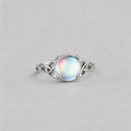 AURA RIPPLE. Ethereal Celtic Knot Platinum-Plated S925 Ring