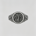 ETERNAL ARBOR . Celtic Tree of Life S925 Silver Ring