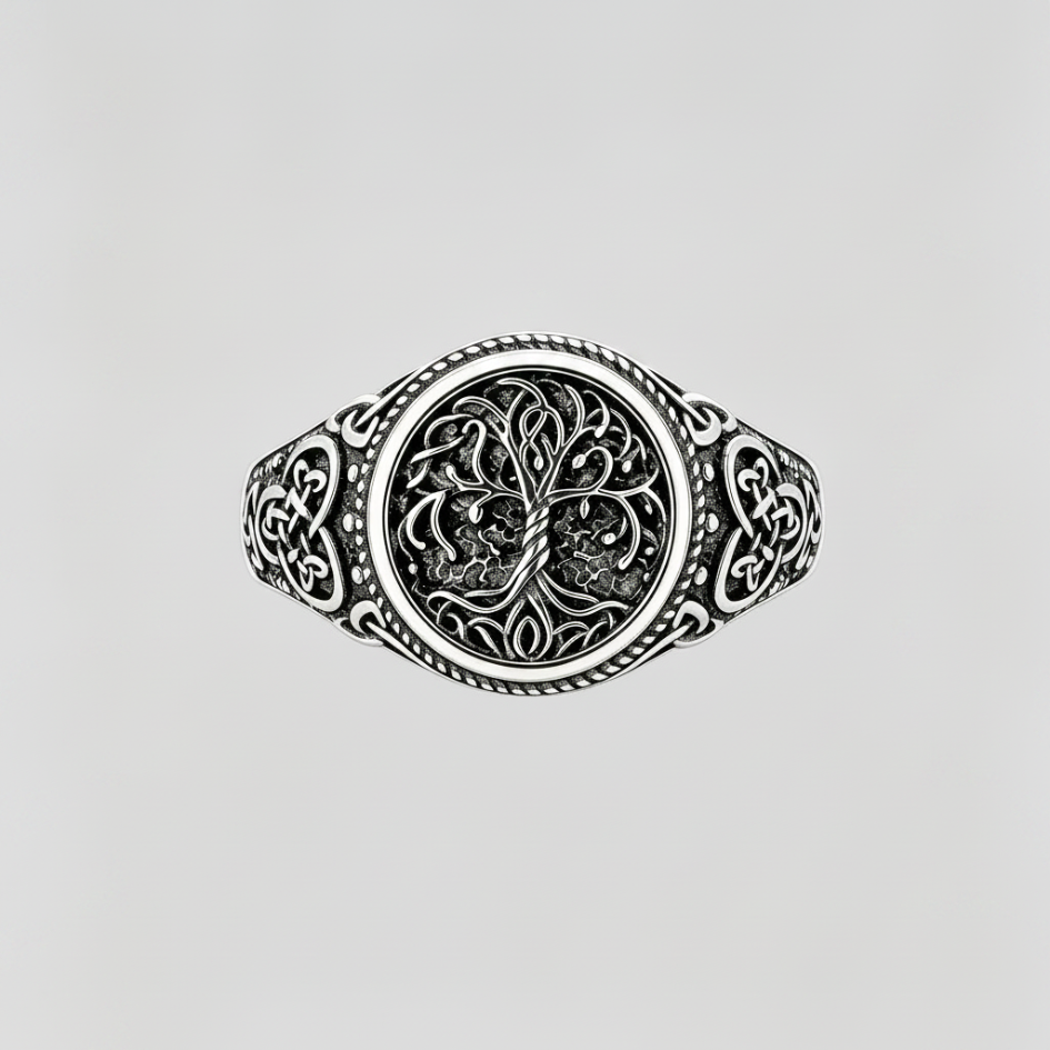 ETERNAL ARBOR . Celtic Tree of Life S925 Silver Ring