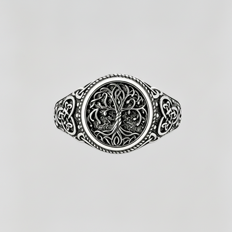 ETERNAL ARBOR . Celtic Tree of Life S925 Silver Ring