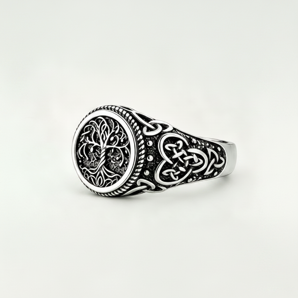ETERNAL ARBOR . Celtic Tree of Life S925 Silver Ring