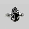 MIDNIGHT VINE.  Garden Dark Secret  Ring - Silver