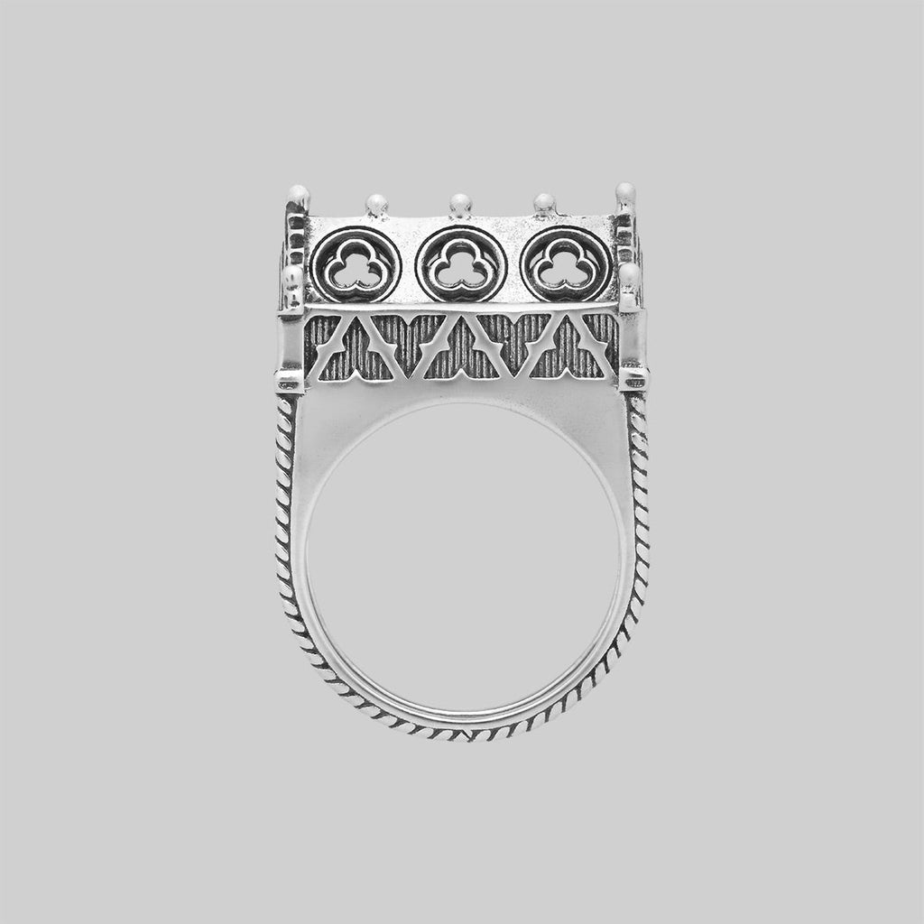 SACRARIUM. Secret Tomb Double Ring - Silver