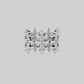 SANCTUARY. Medieval Fortress Wide Band Ring - Silver