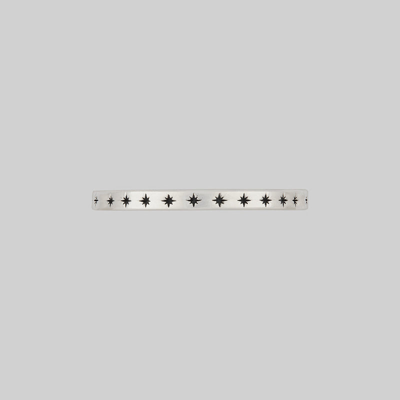 DAYS DELIGHT. Delicate Star Stacking Ring - Silver