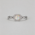 AURORA.Opal Infinity Halo Ring