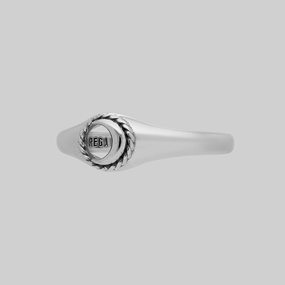 NOX. Moon Signet Ring - Silver