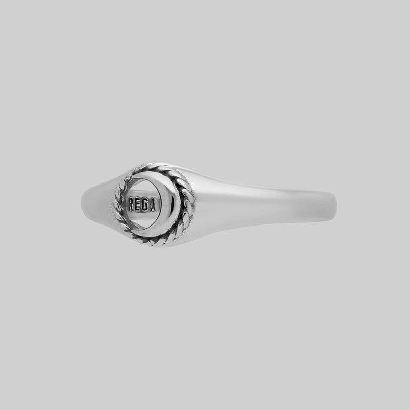 NOX. Moon Signet Ring - Silver
