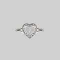 MY DARLING. Heart & Cubic Zirconia Ring - Silver